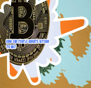 Donate bitcoins